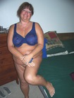Blue Bra!. The girls hate it when they have to be tucked away!