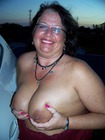 Windy Evening!. Feeling the wind on my tits!